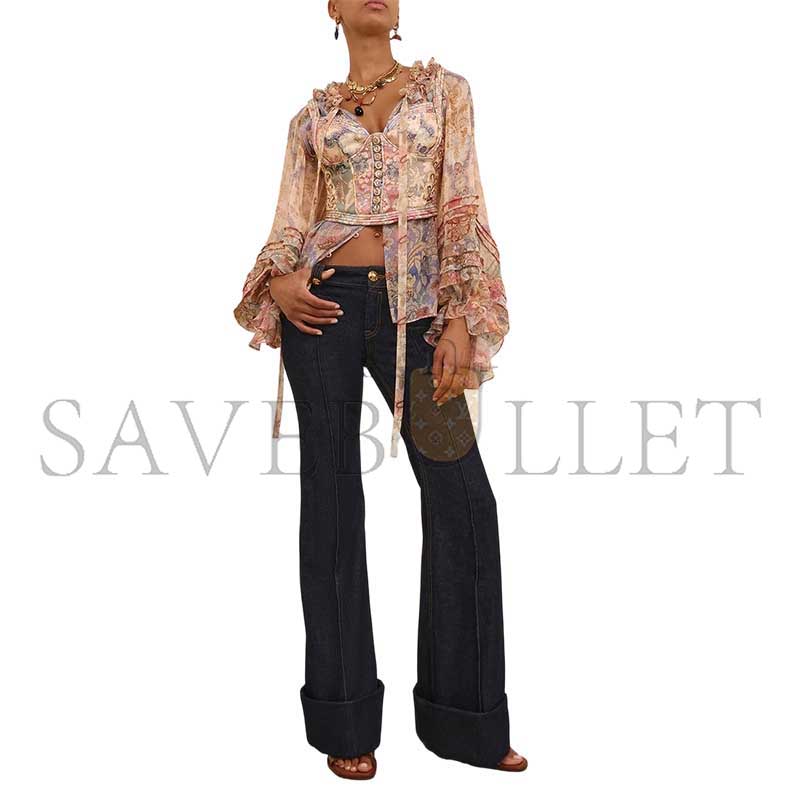 ZIMMERMANN REBELLION LOW-RISE FLARE JEAN 6968PC261